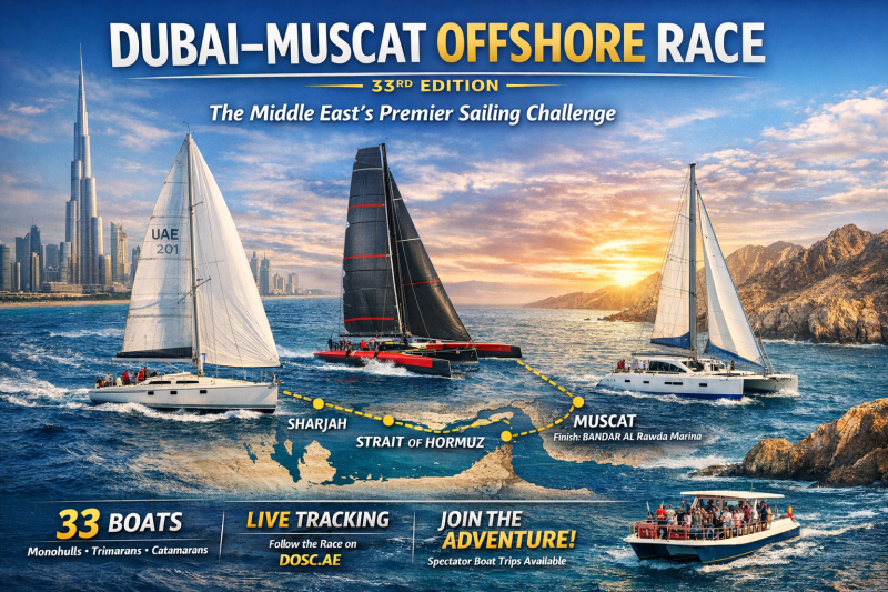 33rd Dubai–Muscat Offshore Sailing Race Returns!